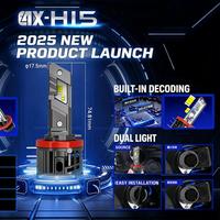 Phares LED de voiture SunRise E4X H3 12V 52W 5000LM 6500K IP67 Étanche avec ventilateur de refroidissement Canbus Plug and Play Adaptation universelle