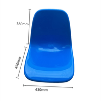 Siège de tribune en fibre de verre, surface de siège creuse moulée par soufflage en plastique, banc pour spectateurs, table de cantine, chaise pour file d'attente