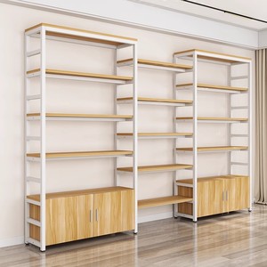 Étagère de présentation pour supermarché et magasin de proximité, meuble de rangement multi-niveaux double face en acier, simple et autoportant pour chaussures - Product Image 2