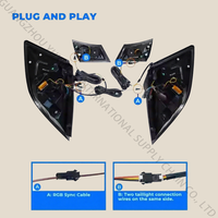 SINDAR Auto RGB feux arrière accessoires pour Honda Civic 2016-2021 10th Gen berline nouveau Design 24V voiture LED feu arrière pièces 16-21