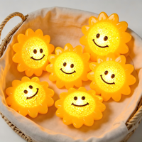 Lampe de nuit portable créative en forme de tournesol, alimentée par piles, pour adultes, idéale pour les fêtes, la décoration, comme lampe d'ambiance et accessoire de réception