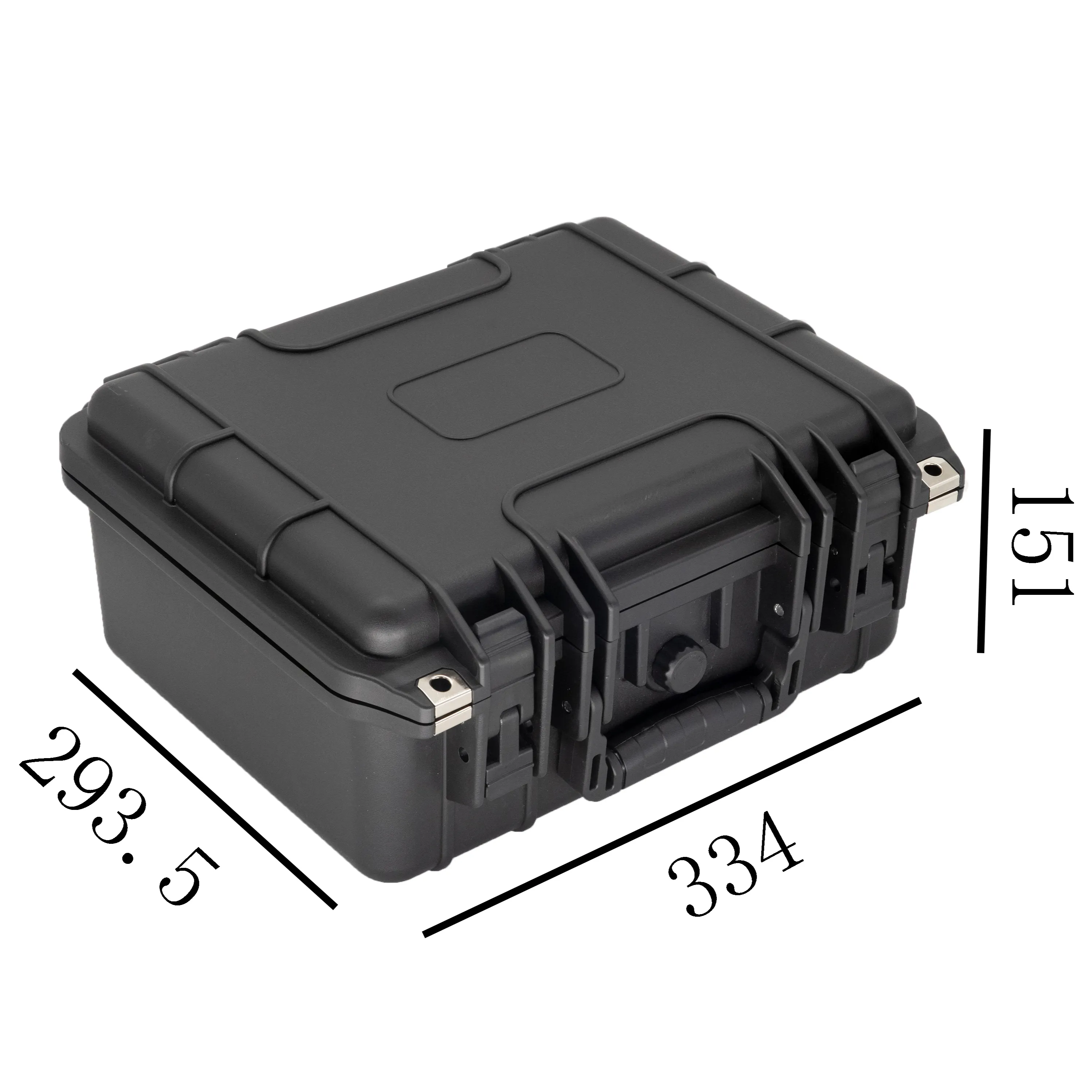 Shockproof OEM OBM black Waterproof hard equipment saving plastic outer box storage box toolbox case