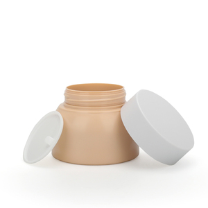 50g 100g tùy chỉnh màu Trống đôi tường tròn mờ mặt Kem đựng mỹ phẩm lọ nhựa thú cưng có nắp - Product Image 6