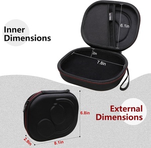 Étui pour casque d'écoute en EVA personnalisé, étui de voyage à coque rigide universel pour <span class=keywords><strong>TOZO</strong></span>/Boses/Sonys/Skullcandy (OEM/ODM disponible)-étui uniquement - Product Image 4