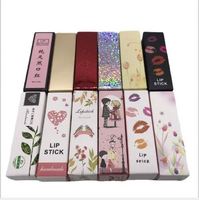 Boîte d'emballage de rouge à lèvres personnalisée en gros avec impression UV couleur, boîte cadeau en papier à tiroir pour cosmétiques de beauté