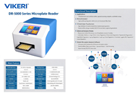 Lecteur de microplaques VIKERI ELISA 96 puits pour laboratoire, absorption en laboratoire, personnalisation OEM, garantie 1 an
