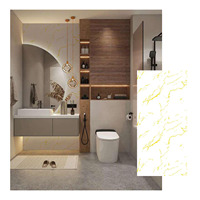 Échantillon d'intérieur - Panneaux muraux en PVC imitation marbre UV - Panneaux imperméables pour cuisine et salle de bain