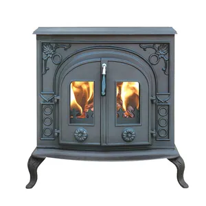 European CE High Combustion Efficiency And Low Emission Design Style Modern Cast Iron Stove