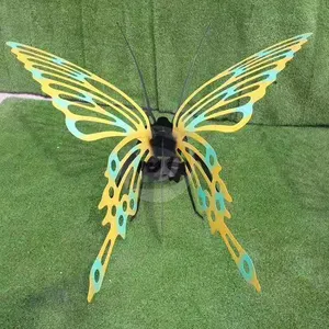 Colorful Modern Simple 304 316 Stainless Steel Craft Animal Sculpture Lawn Butterfly Sculpture Decoration
