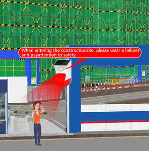 ANGUS - Anunciador de Voz Solar para Exteriores, Alarma con Sensor de Movimiento de 120 dB, Sonidos de Ladridos de Perro y Disparos, Admite Grabación, Volumen Ajustable - Product Image 4