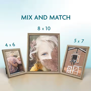 Décoration murale personnalisée cadre photo or argent marron en plastique 4X6 5x7 8x10 8.5x11 cadre photo en plastique cadre photo de famille pour bureau - Product Image 4