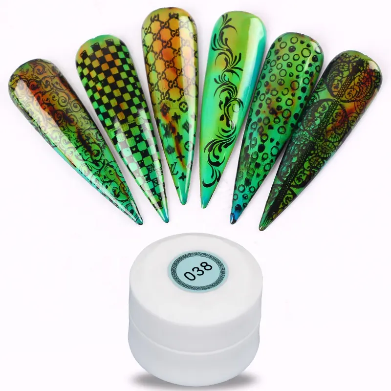 Mr. QS — gel à ongles magique, à couleur changeante, Nail Art, Pigment avec la température