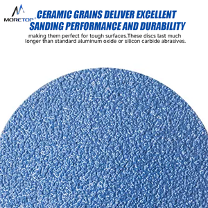 แผ่นขัดกระดาษทรายขัดสำหรับ120ขนาด115มม. 6นิ้วสีแดง8รู115มม. 6นิ้วมีความแข็งสูง100มม. - Product Image 5