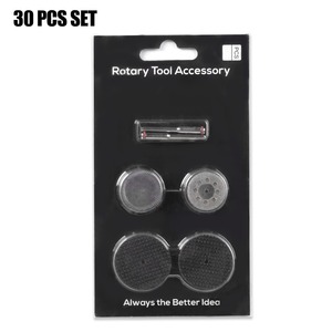 Kit de polissage pour meuleuse électrique, 30 pièces, avec accessoires pour papier abrasif et tige de connexion, pour outil rotatif - Product Image 5