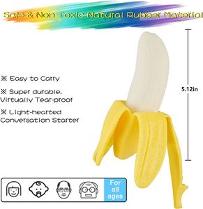 Hot Sale Plastic Decompre Squishy Adult Anti-Stress Stress Relief <b>Squeeze</b> <b>Ball</b> Sensory Cute Banana Fidget Toys Set - Product Image 4