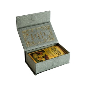Oracle avec feuille <span class=keywords><strong>d</strong></span>'<span class=keywords><strong>or</strong></span>, cartes de tarot de haute qualité à bordure dorée avec boîte magnétique, cartes <span class=keywords><strong>d</strong></span>'affirmation pour 365 jours - Product Image 1