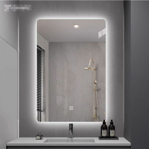 Hiện đại hình chữ nhật lớn chống sương mù thông minh <span class=keywords><strong>LED</strong></span> phòng tắm tắm gương với nhiệt độ thời gian hiển thị - Product Image 3