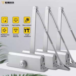 ที่ปิดประตูสี่เหลี่ยมอลูมิเนียมสำหรับงานหนักรูขนาด90*38มม. สำหรับทางเข้าโรงแรมประตูรักษาความปลอดภัยหลักและฮาร์ดแวร์ความเร็วที่ปรับได้ - Product Image 3