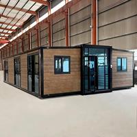 Casa Móvil Fácil de Instalar, Casa Contenedor Expandible de 20 pies con Dormitorio, Cocina, Sala de Estar, Diseño Prefabricado Minimalista