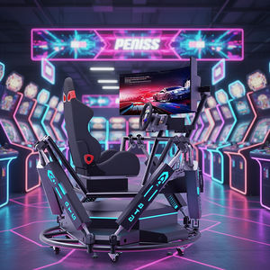 Simulateur de course automobile en acier VR 9D JH, 6DOF, expérience de conduite à 3 écrans pour les parcs d'attractions commerciaux en intérieur - Product Image 1