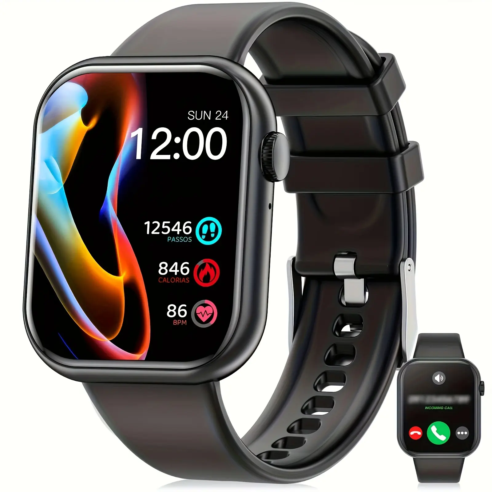Smartwatch impermeabile per telefono sim card con Sleep Tracker pedometro più modalità sportive perfetto orologio cronografo