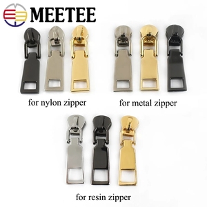 Meetee ZT152 Dây Kéo Sliders Cho <span class=keywords><strong>5</strong></span> # Nhựa Dây Kéo Xuống Áo Khoác Pocket Zipper Head Bag Zip - Product Image 2