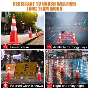 CITICITY Traffic Safety Cones 28 Inch, Orange Street Cones, PVC Traffic Cones Construction Cone forConstruction Events - Product Image 3