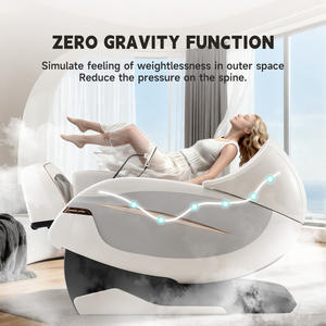 Blanc 4d sl piste zéro gravité ai ion chaise de massage physiothérapie infrarouge complet du corps - Product Image 6