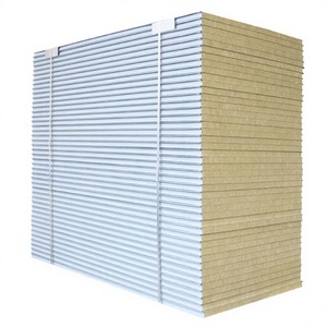 Panel Aislante de Lana de Roca, Panel Sándwich Resistente a la Humedad, Materiales de Acero para Casas Móviles, Cámaras Frigoríficas, Talleres y Hoteles - Product Image 4