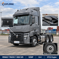 Nouveau tracteur routier RENAULT TRUCKS T HIGH 520 6x4 520HP Diesel pour la logistique de flotte