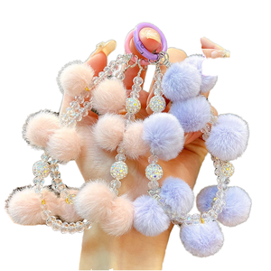 Portachiavi con Fiore in Lana e Perline Moda Autunno Inverno 2026, Ciondolo per Cellulare, Piccolo Regalo, Braccialetto per Borsa o <span class=keywords><strong>Portafoglio</strong></span> - Product Image 1