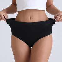Culottes taille haute en coton pour femme, effet ventre plat et rehaussement des fesses, respirantes, extensibles, couleur unie, basiques, du M au XXXL, couvrance totale