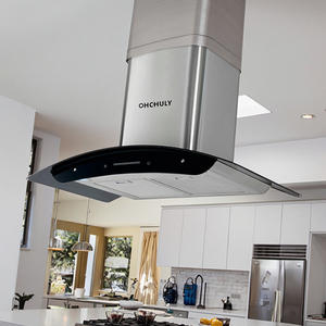 <span class=keywords><strong>Campana</strong></span> <span class=keywords><strong>Extractora</strong></span> Curva con Ventilación, Pantalla Táctil, Inteligente, de Pared, para Uso en Hoteles, Eficiencia Energética - Product Image 2