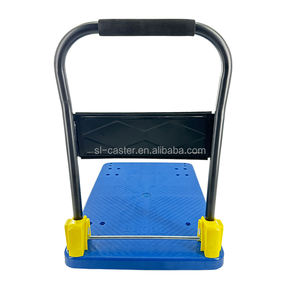 Chariot à plateforme en plastique durable 200kgs avec grand plateau 75x59cm Chariot plat 661bs 330lbs Chariot à plateforme à plat - Product Image 4