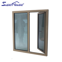 Ventanas Oscilobatientes de Aluminio con Doble Vidrio Templado, Resistentes a la Lluvia, de Buena Calidad Europea