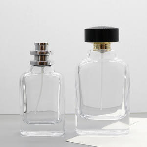 Botella de Spray Transparente de 50ml 100ml, Botella de Perfume de Vidrio Transparente con Pulverizador - Product Image 1