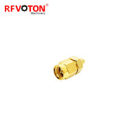Approvisionnement d'usine adaptateur plaqué or Mcx femelle à sma prise mâle adaptateur de connecteur droit adaptateur coaxial rf en stock