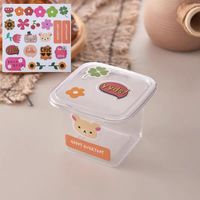 Boîtes carrées en plastique PET transparentes de qualité alimentaire avec couvercle pour gâteaux, pâtisseries, desserts, emballage jetable avec revêtement UV