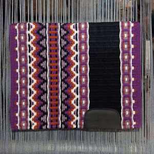 Handmade Customized Western <b>Show</b> Saddle Blanket New Zealand Wool Pads for <b>Jumping</b> Dressage Leather Shell for Western Riding Gel - Product Image 1