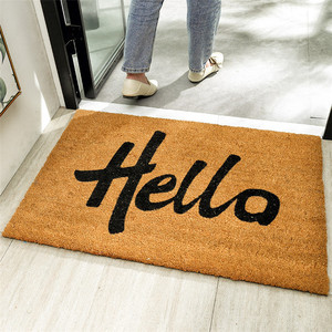 PVC Porta Stuoia <span class=keywords><strong>di</strong></span> Cocco Indoor Outdoor Tappeto <span class=keywords><strong>di</strong></span> Benvenuto Anteriore Zerbino Tappeti Antiscivolo Entrata del tappeto Coco Coir Porta Stuoie - Product Image 6