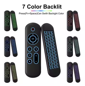 New M5 2.4G & bt5.2 điều khiển từ xa 7 màu Backlit không dây chuột không khí bàn phím cho <span class=keywords><strong>Android</strong></span> TV Box <span class=keywords><strong>Android</strong></span> Windows Mac thông minh bằng giọng nói - Product Image 2