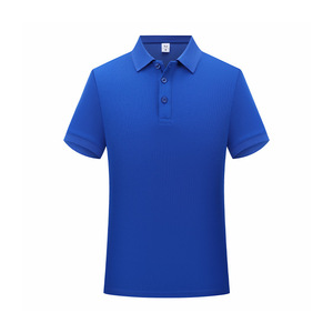 Polo Shirt Short Sleeve Solid Color Polyester Quick Dry Workwear Daily Wear - Product Image 1