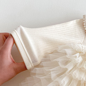 Nuovi Arrivi Autunno Inverno: Tutù con Colletto Peter Pan per <span class=keywords><strong>Neonati</strong></span> e Bambini, Vestiti Principessa in Tulle, Body con Gonna per <span class=keywords><strong>Neonati</strong></span> e Bambini - Product Image 3