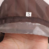 En gros, bonnets de perruque en nylon respirant réglables à double dentelle pour la confection de perruques