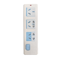 Autocollant microcapsule anti-incendie actif, compatible avec les prises US/EU/AU, alertes thermiques à réponse active, montage rapide