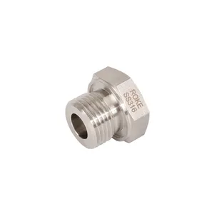 Stainless Steel SS316 Male Nuts Compression Inch Tube Fittings 2 to 12 mm