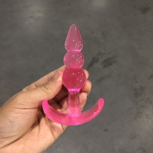 Set di tre plug anali grandi in TPE, impermeabili, con perline anali, per donne, comodi e sicuri, giocattoli sessuali per adulti. - Product Image 3