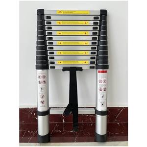 Échelle télescopique en aluminium portable approuvée EN131, 3,8 m, échelle pliable en aluminium - Product Image 4