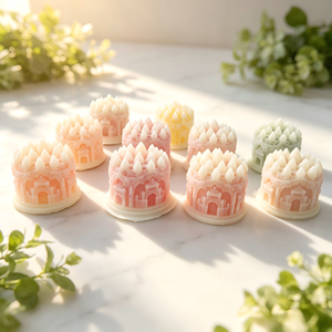 Caramelos de Cera en Forma de <span class=keywords><strong>Castillo</strong></span> Personalizados OEM, Material de Cera de Abeja de Grado Alimenticio, Certificación Halal, Dulces Novedosos para Exhibición en Tiendas - Product Image 4