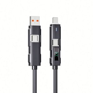Cable de carga rápida 4 en 1 con pantalla <span class=keywords><strong>LED</strong></span> para IPhone 15/15 Pro/15 Plus/15 Pro Max para Samsung Galaxy S23/S22, <span class=keywords><strong>LG</strong></span> - Product Image 1